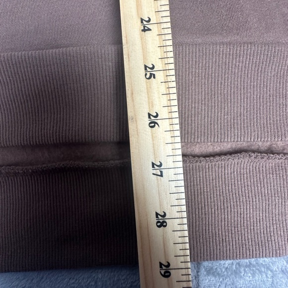 Zenana High Low Crewneck Sweatshirt Womens Plus 2X Brown‎ Pockets Mocha - Picture 10 of 14